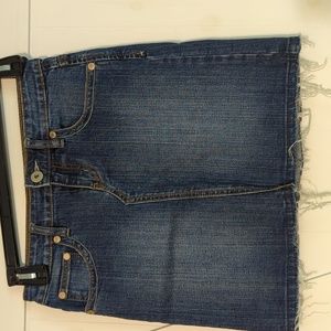 So wear it declare it denim mini skirt, Size 1